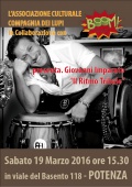 Il ritmo tribale - Masterclass in percussioni con Giovanni Imparato - 19 Marzo 2016